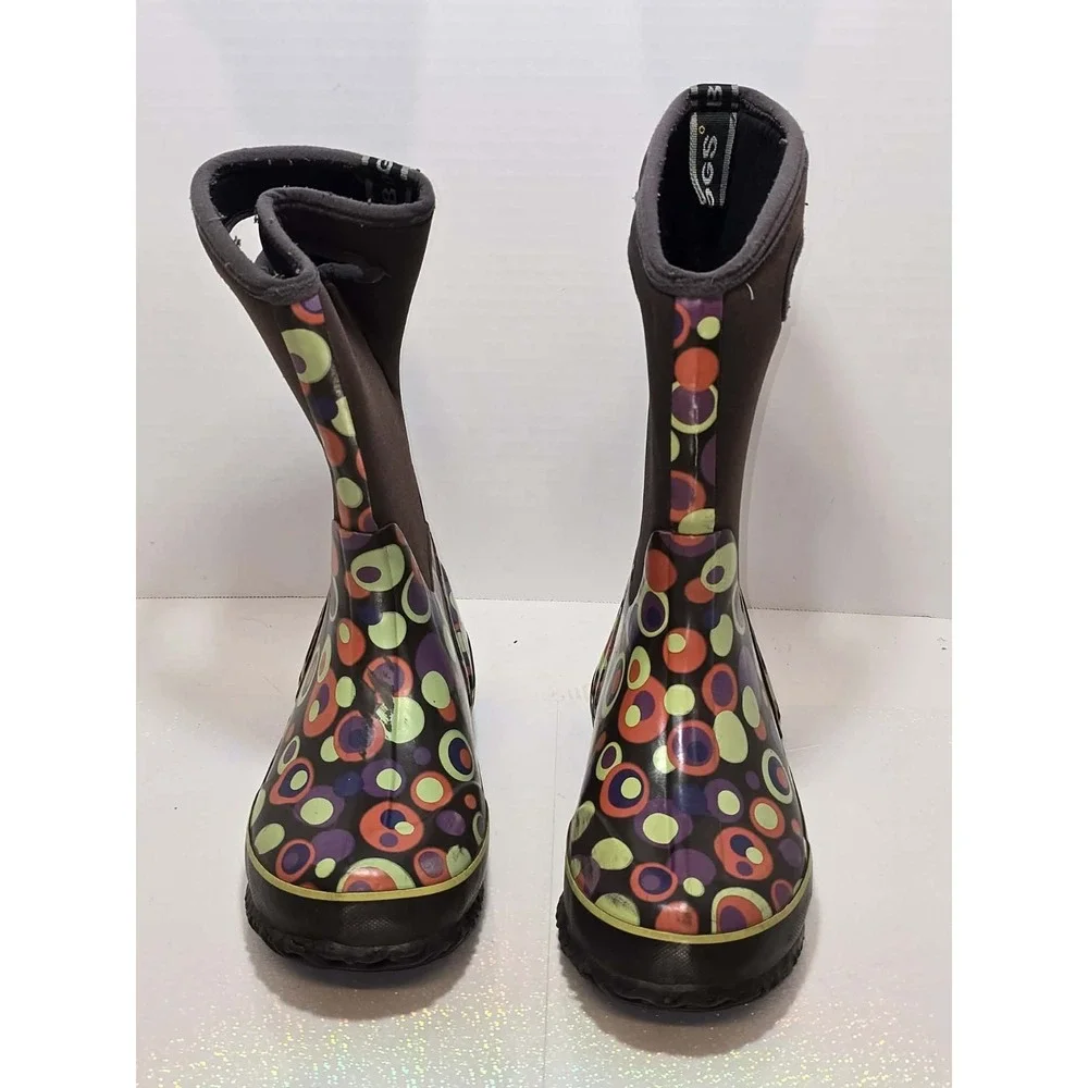 🌈🧸 Bogs Kids Classic High Bubbles Waterproof Winter‎ Boots US 4 EU 37